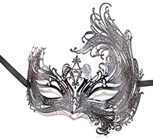 8. Aniwon Metal Rhinestone Mask