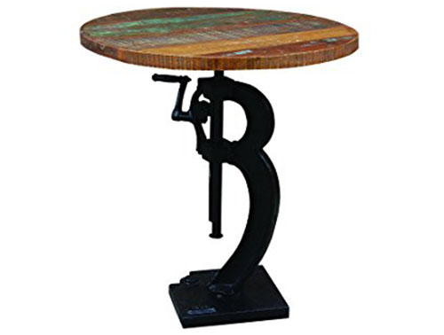 3. Yosemite Home Decor YFUR-VAIF133 Industrial Adjustable Table,