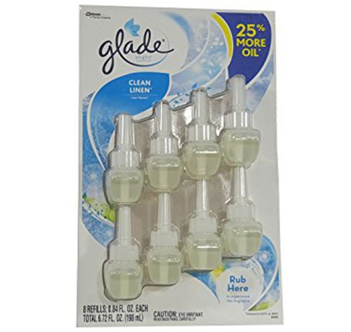 7. Glade Limited Edition PlugIns Scented Oils Refills 25% More 8 Ct - Clean Linen