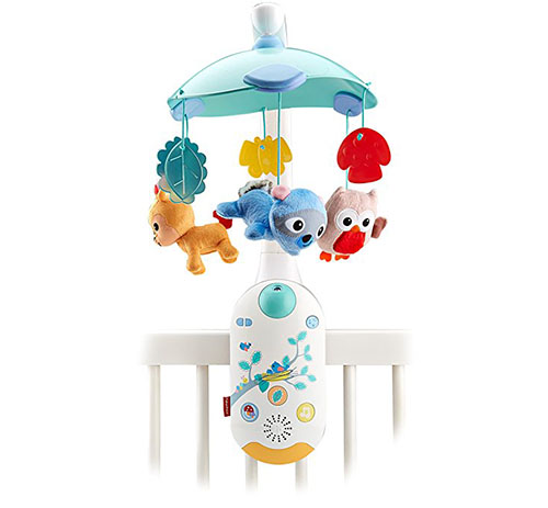 9. Fisher-Price Moonlight Meadow Smart Connect Projection Mobile