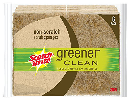2. Scotch-Brite Greener Clean Non-Scratch Scrub Sponge