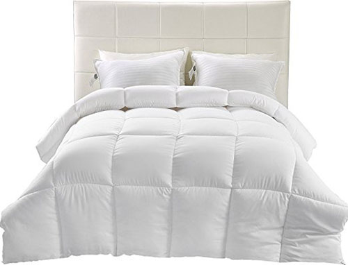 4. Plush Siliconized Fiberfill Duvet Comforter