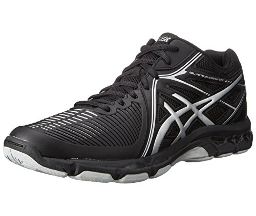 . Asics Men’s Ballistic MT Volleyball Shoe (Navy/Silver/Electric Blue)