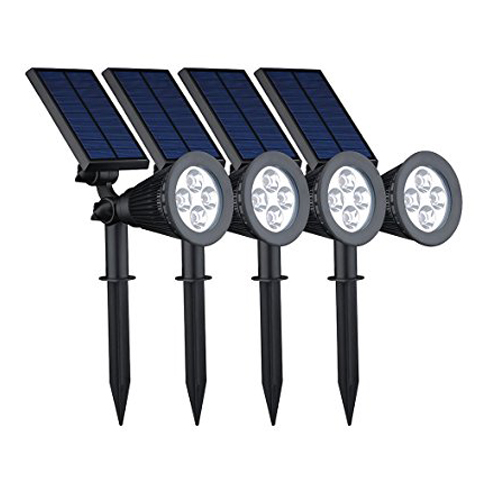 7. VicTsing 4 Pack Solar Spotlights