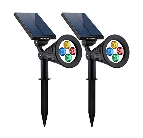 4. URPOWER 2-in-1 Solar Powered Spotlight