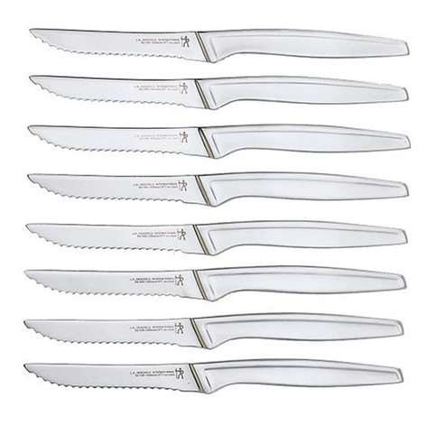 7. J.A. Henckels International Stainless Steel 8-Piece Steak Knife Set 