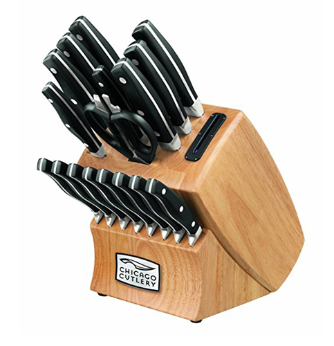 7. Chicago Cutlery Insignia2 18-Piece Knife Block Set