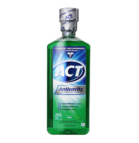 4. ACT Alcohol-Free Anticavity Fluoride Rinse