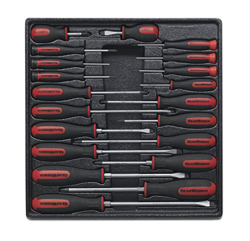   6. GearWrench 80066 20 pcs Master Dual Material Screwdriver Set 