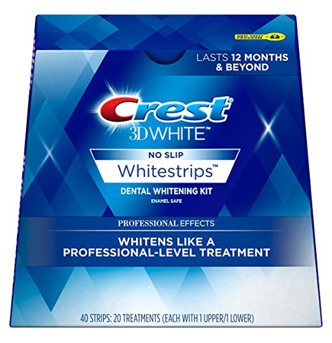 8. Crest 3D Effects Whitestrips Dental Whitening Kit (20 Treatments) 