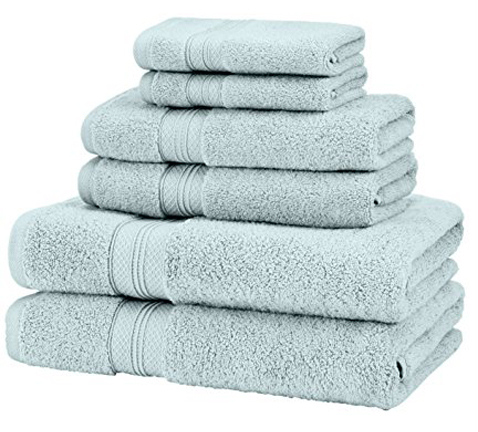 4. Pinzon Pima Cotton 6-Piece Towel Set