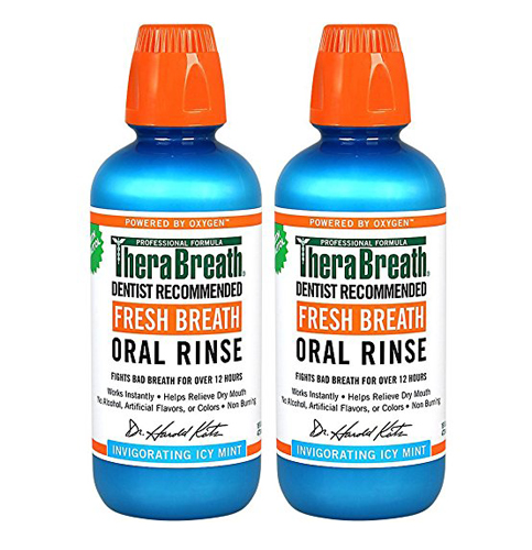 10. TheraBreath Icy Mint Flavor Oral Rinse