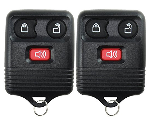 9. KeylessOption Black Keyless Entry Remote Control with 3 Buttons