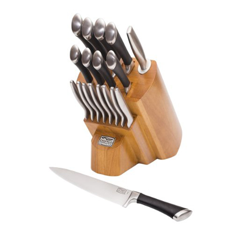 14. Chicago Cutlery 1119644 18-Piece Knife Block Set