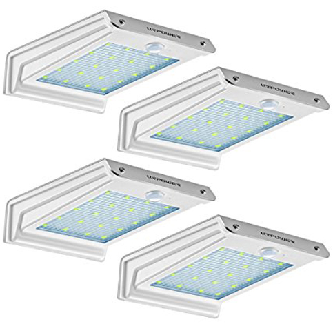 Top 10 Best Outdoor Motion Sensor Solar Lights In Reviews Urpower 4pack 20 Led Solar Motion Sensor Lights