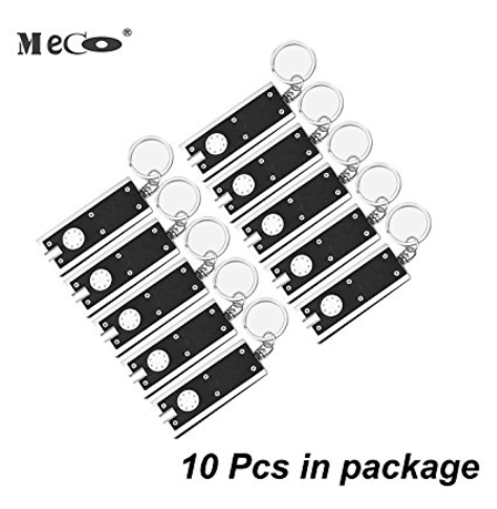 1. MECO 10 Pack Keychain LED Flashlight