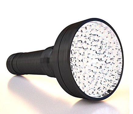 6. uvBeast 100 LED UV Blacklgiht Flashlight, 30-Feet Flood Effect