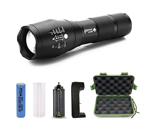 8. PeakPlus LED Tactical Flashlight