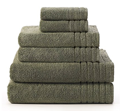 3. Cotton Craft - 7 Star Luxury Hotel Super Zero Twist 6 Piece Towel Set