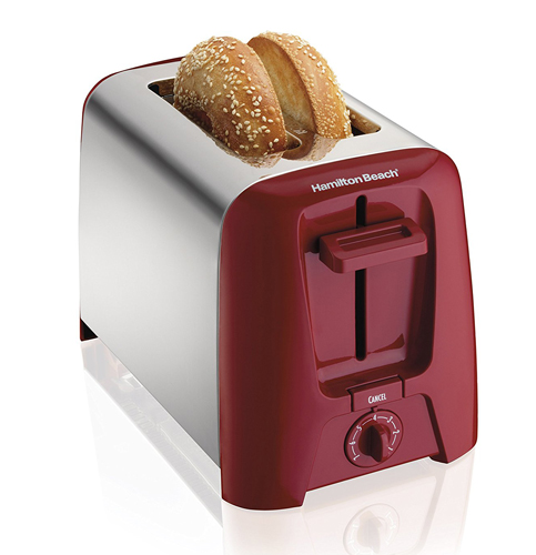  9. Hamilton Beach 22623 Cool Wall 2-Slice Toaster