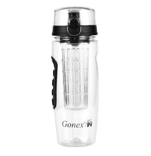 7. Gonex 32oz Fruit Infuser Water Bottle Flip