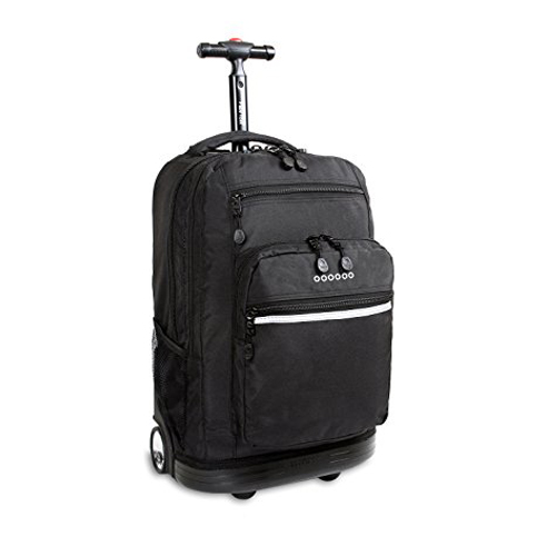 8. J World Sundance 19.5 in. Laptop Rolling Backpack 