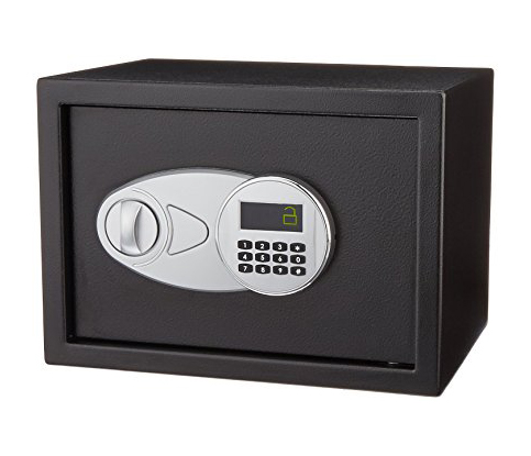 10. AmazonBasics Security Safe (0.5-Cubic Feet)