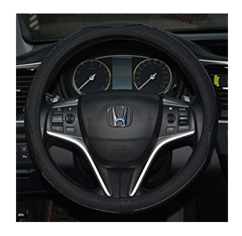 Black Bling Crystal Rhinestone Car Steering Wheel Cover Universal 14.5/"-15.5/"
