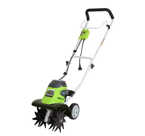 9. GreenWorks 8 Amp Corded Tiller (27072) 