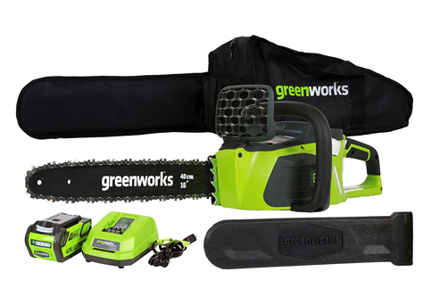 6. GreenWorks Cordless Chainsaw (20312 G-MAX)