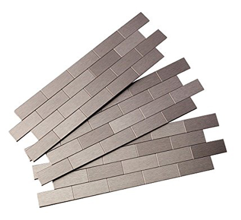 7. Aspect 3-pack Peel and Stick Metal Tile