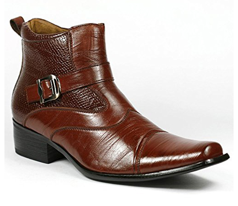 6. Delli Aldo Men’s Ankle Boots (Buckle Strap)