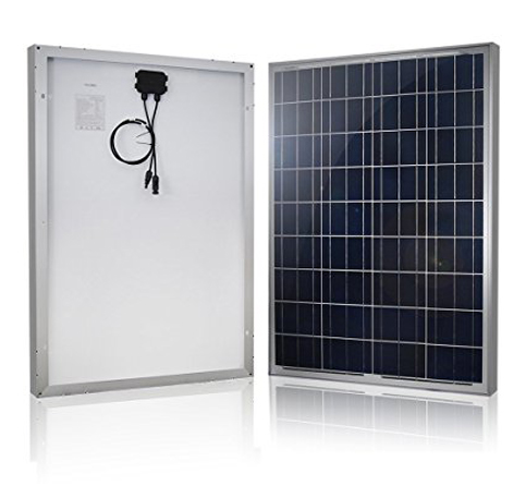 6. HQST 100 Watt, 12- Volt Polycrystalline Solar Panel