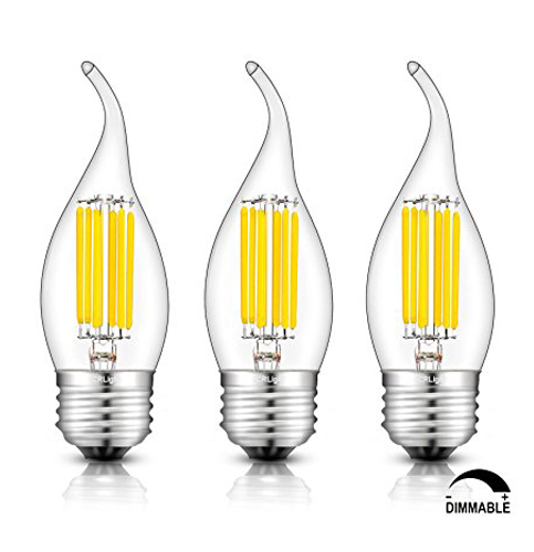 8. CRLight LED Chandelier Bulb Dimmable Bulb