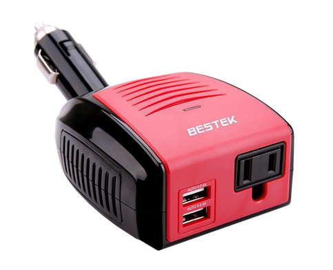 1. BESTEK 150W Power Inverter with 4.2A Dual USB Car Adapter