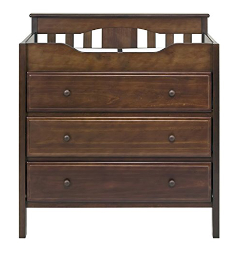 6. DaVinci Espresso 3-Drawer Dresser