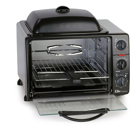 4. Elite Cuisine ERO-2008S 6-Slice Toaster Oven
