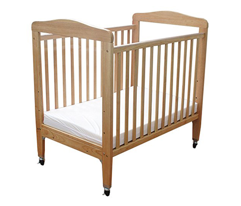 8. LA Baby Compact Non-folding Wooden Window Crib