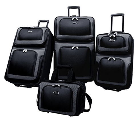 3. U.S. Traveler  New Yorker Luggage Set 4 Piece 