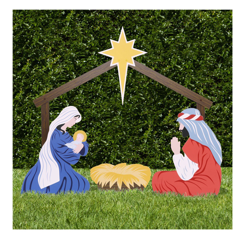 2. Outdoor Nativity Store Holy Family Yard Scene set