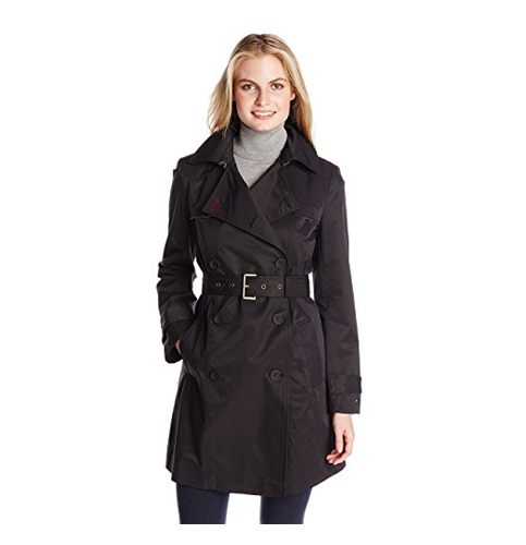 3. Tommy Hilfiger Double-Breasted Trench Coat for women