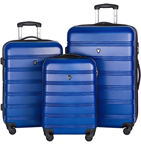 6. Merax  Travelhouse Luggage 3 Piece Set 