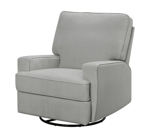 8. Dorel Living Gray Gliding Recliner