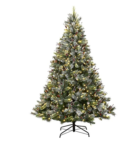 5. ABUSA Pre-lit Artificial Christmas Trees