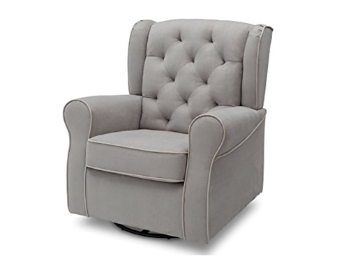 10. Delta Children Dove Grey Glider Chair