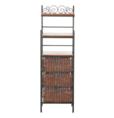 6. Manilla 3-Drawer Bakers Rack 