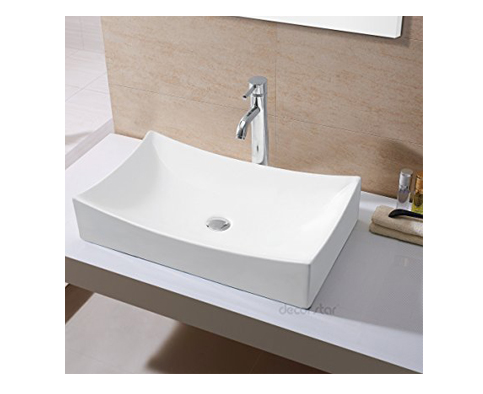 10. Decor Star CB-001 Bathroom Porcelain Ceramic Vessel Vanity Sink