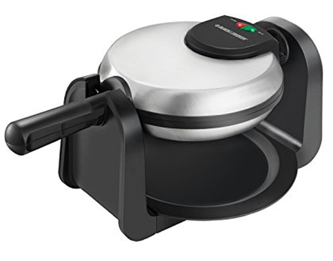 8. BLACK+DECKER WM1404S Silver Waffle Maker