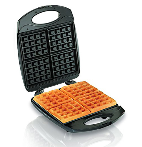 7. Hamilton Beach 4-Piece Belgian Waffle Maker (26020)