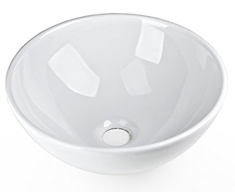 4. Ceramic Bathroom Vessel Vanity Sink Art Basin Faucet